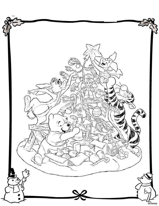Plansa de colorat cu Craciun 226 142